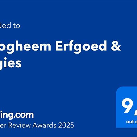 Вілла Hoogheem Erfgoed & Logies Nieuwolda-Oost Екстер'єр фото